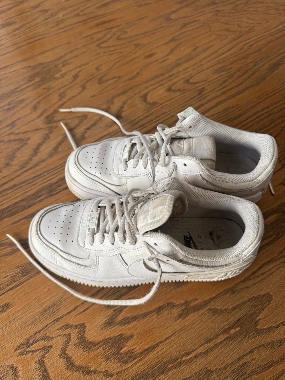 Nike White Low-Top Leather Sneakers